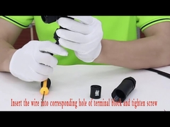 Y نوع 3 کانال 2 3 4 5 پین اتصالات الکتریکی ضد آب Ip68 250v 16~24a