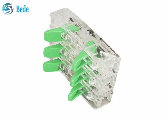 اتصال دهنده سیم سریع یونیورسال و کابل PA66 با 3 ورودی و 3 خروجی 450 ولت