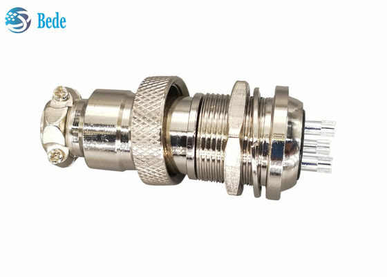 Zinc Alloy Gx20 Connector Rear Mounting Connector For Industrial Control Panel M19