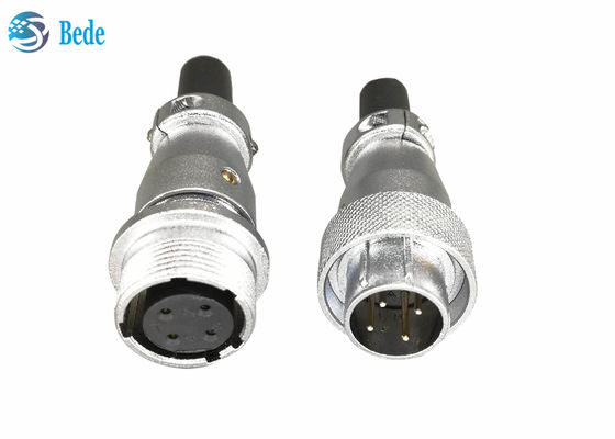 Round 4 Pin Circular Connector Female Male Docking Connectors 4 5 6 Pins 5A 500V