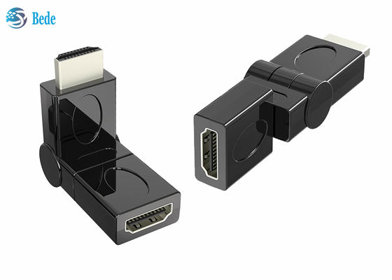HDMI طلا شده مرد به زن آداپتور چرخش 90 180 270 360 درجه چرخش