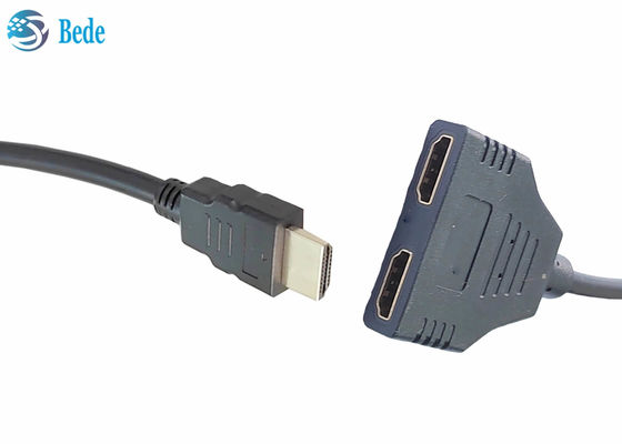 1 ورودی 2 خروجی Full HD 1080P 3D4K HDMI اسپلیتر برای مانیتورهای دوگانه تکرار / آینه