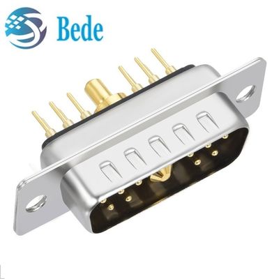 11W1 ترکیب D Sub Connectors مرد / زن مخلوط سیگنال جریان بالا و کواکسیال