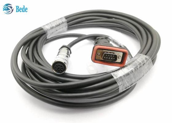 Waterproof HUAWEI AISG Cable  DB9 to M16 8 Pin Female 5 Meters Length