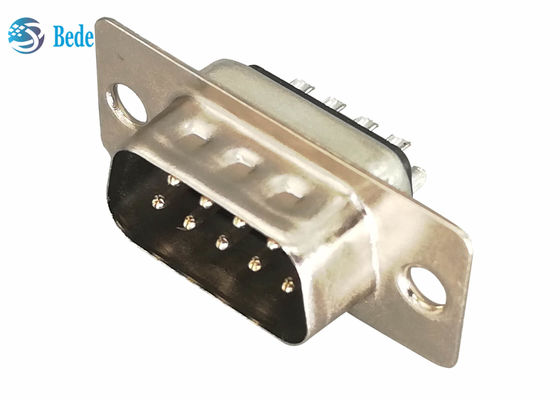9 پین مرد DB9 پلاگین D Sub Connectors نوع جوش CE RoHS