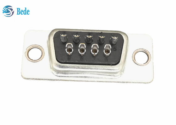 9 پین مرد DB9 پلاگین D Sub Connectors نوع جوش CE RoHS