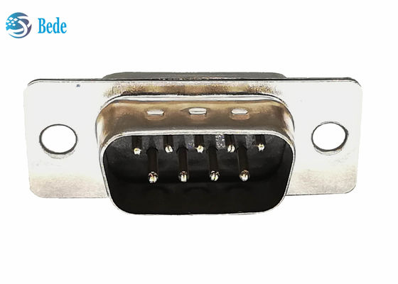 9 پین مرد DB9 پلاگین D Sub Connectors نوع جوش CE RoHS