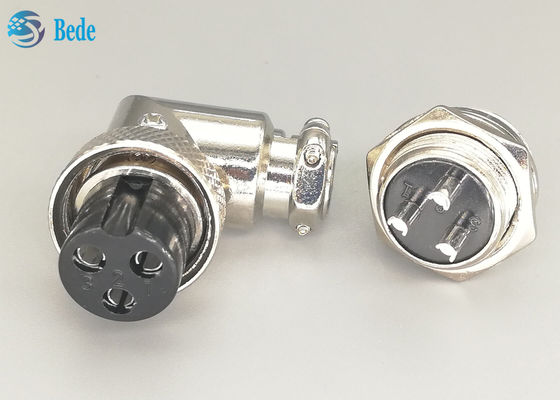 مواد آلیاژ روی Gx16 3 پین کانکتور پلاگین و سوکت کیت کنتاکتور آرنج