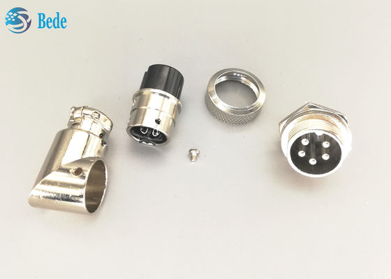 هواپیمایی Gx16 5 پین کنتاکتور زاویه راست مرد و زن مجموعه با تمام لوازم جانبی