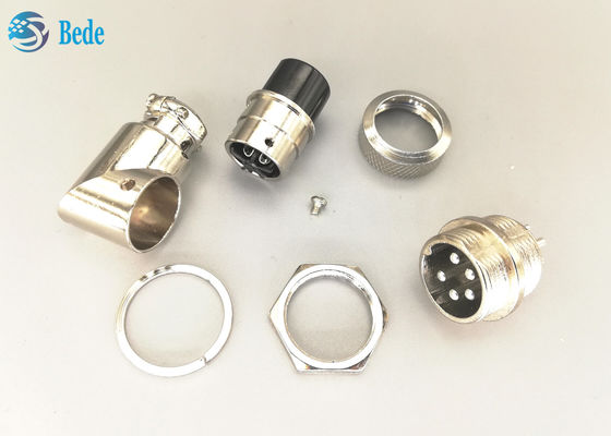 هواپیمایی Gx16 5 پین کنتاکتور زاویه راست مرد و زن مجموعه با تمام لوازم جانبی