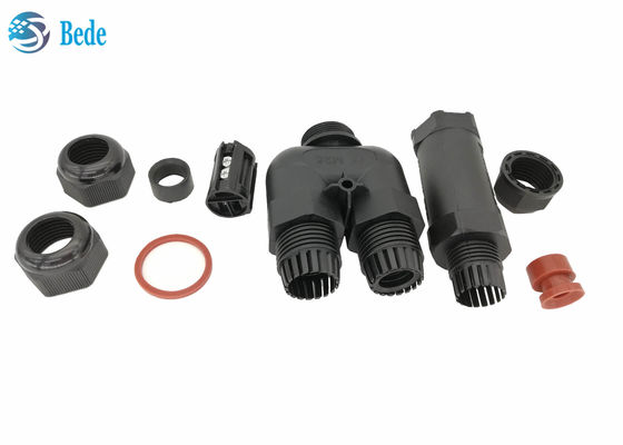 Y نوع 3 کانال 2 3 4 5 پین اتصالات الکتریکی ضد آب Ip68 250v 16~24a