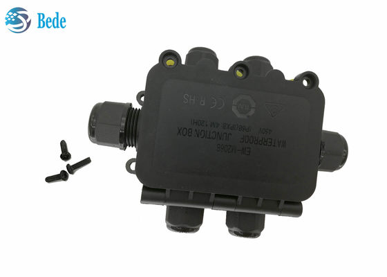 IP68 آبپاش جعبه اتصال ضد آب و هوا درب درب کابل سیم کشی جعبه 6 کانال 450V