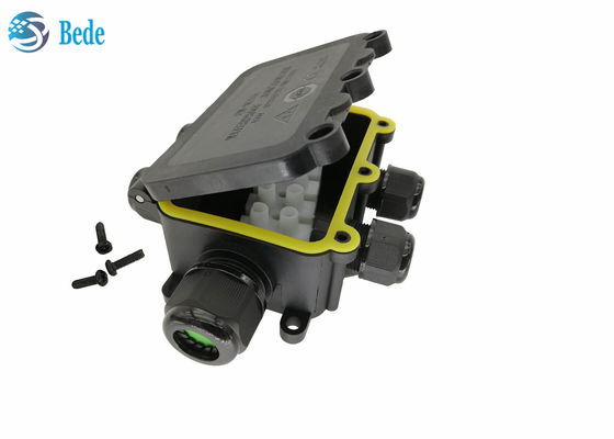 IP68 آبپاش جعبه اتصال ضد آب و هوا درب درب کابل سیم کشی جعبه 6 کانال 450V