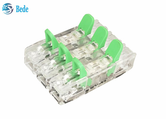 اتصال دهنده سیم سریع یونیورسال و کابل PA66 با 3 ورودی و 3 خروجی 450 ولت