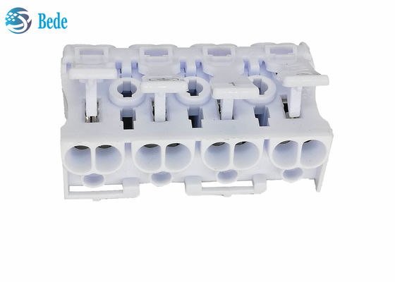 اتصال دهنده سیم فشاری 4 قطبی PA66 - ترمینال های سریع بلوک ترمینال اهرمی 450 ولت 16 آمپر