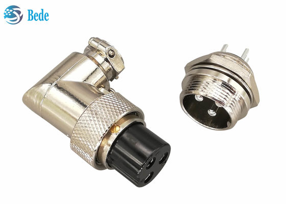 مجموعه کانکتورهای نصب پنل کانکتور Gx20 زانویی 90 درجه زاویه راست