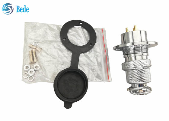 Round Flange And Dust Cover  8 9 10 12 Pin Circular Connectors  For Panel Mounting