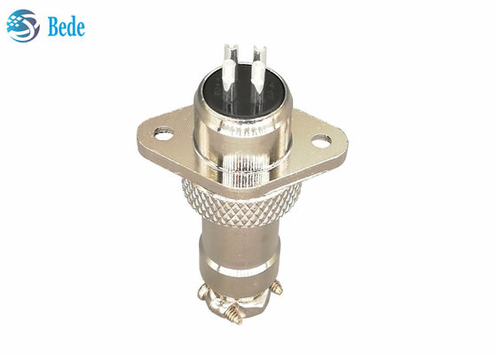 کانکتورهای دایره ای درجه صنعتی مقاوم با فلنج لوزی M12 3A 200V با 5 6 7 پین