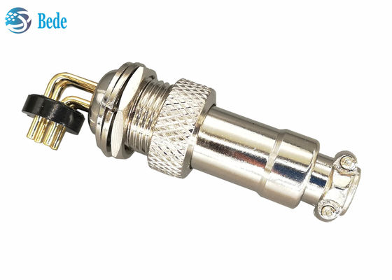 کانکتور هوانوردی GX12 لحیم کاری PCB 2 تا 7 پین با پین های زاویه دار 3A 200V