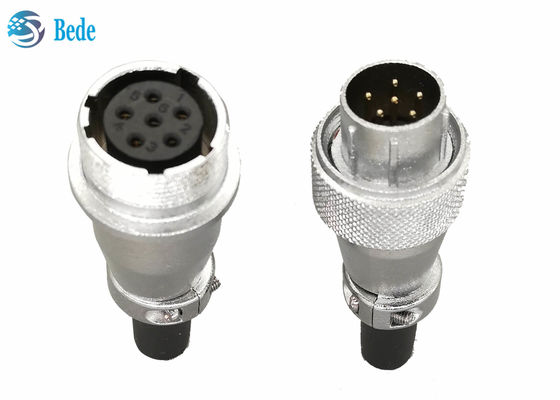 Round 4 Pin Circular Connector Female Male Docking Connectors 4 5 6 Pins 5A 500V