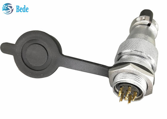 WS16 نصب پانل 8 9 10 پین اتصال دایره ای پلاستیک نرم PVC با پوشش گرد و غبار