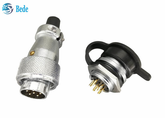 WS16 نصب پانل 8 9 10 پین اتصال دایره ای پلاستیک نرم PVC با پوشش گرد و غبار