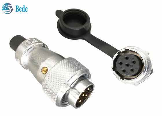 WS16 نصب پانل 8 9 10 پین اتصال دایره ای پلاستیک نرم PVC با پوشش گرد و غبار