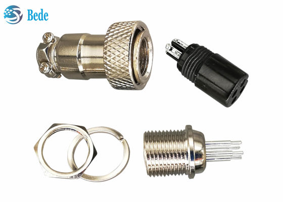 کیت‌های کانکتور هوانوردی GX16 سبک جوشکاری PCB 7 تا 10 پین پلاگین و سوکت 4A 200V