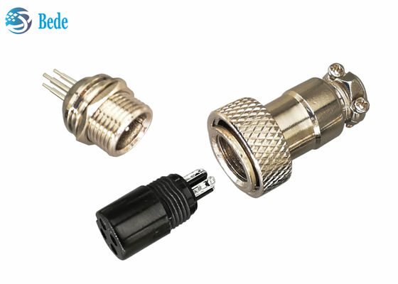 کیت‌های کانکتور هوانوردی GX16 سبک جوشکاری PCB 7 تا 10 پین پلاگین و سوکت 4A 200V