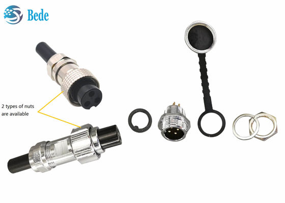 ضد آب IP68 GX16 مدل نصب پنل اتصال هواپیمایی 2 ~ 10 پین