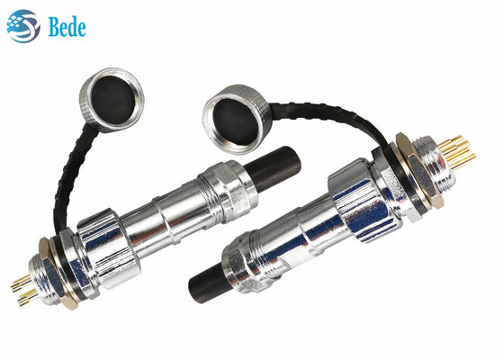 ضد آب IP68 GX16 مدل نصب پنل اتصال هواپیمایی 2 ~ 10 پین