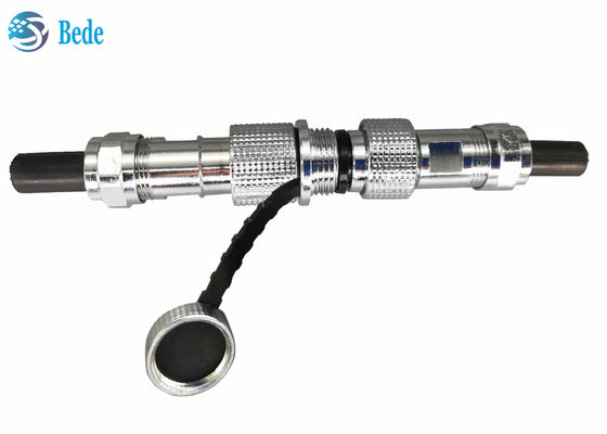 Copper Shell M12 Circular Gx12 Aviation Connector IP68 Cable To Cable Docking Connector 2~7 Pin