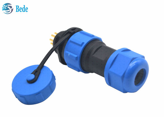 اتصالات کابل ضد آب IP68 برای نصب روی پنل، هوانوردی M21 با 2، 3، 4، 5، 5C، 7، 9 و 12 پین