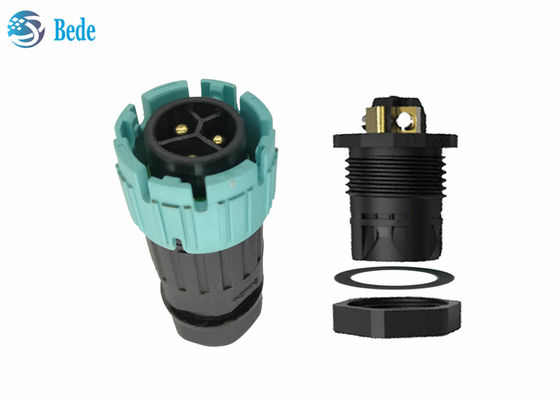 خود قفل M19 اتصال ضد آب PA66 کابل مواد به پانل نصب در پشت