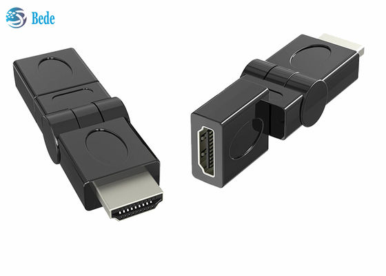 HDMI طلا شده مرد به زن آداپتور چرخش 90 180 270 360 درجه چرخش
