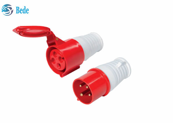 16A 4pin سوکت صنعتی / پلاگین ضد آب اتصال زن و مرد 380-415V