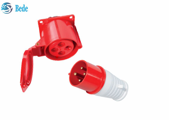 16A 4pin سوکت صنعتی / پلاگین ضد آب اتصال زن و مرد 380-415V