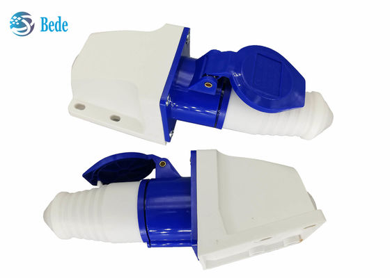 220-250V 16A کانکتور صنعتی مرد و زن تک فاز 2P + E رنگ آبی