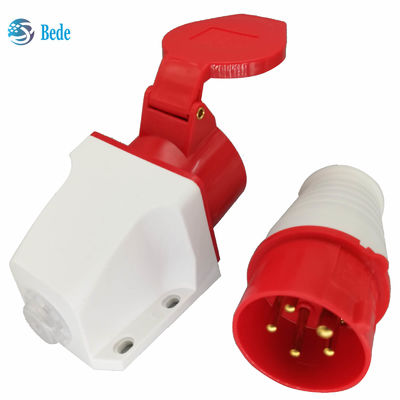 Commando Connector Plug And Socket  IEC 60309 380-415V 16Amp Wall Mounting Type