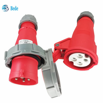 IP67 سوکت قطب صنعتی 4 پین ((3P+E) 16 و 32 آمپر