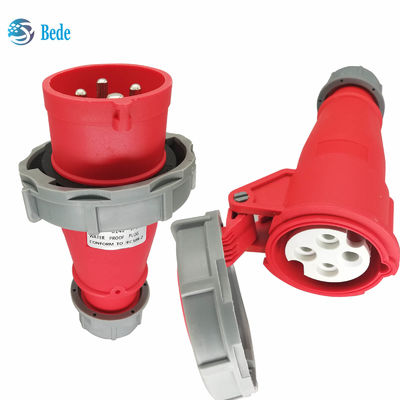IP67 سوکت قطب صنعتی 4 پین ((3P+E) 16 و 32 آمپر