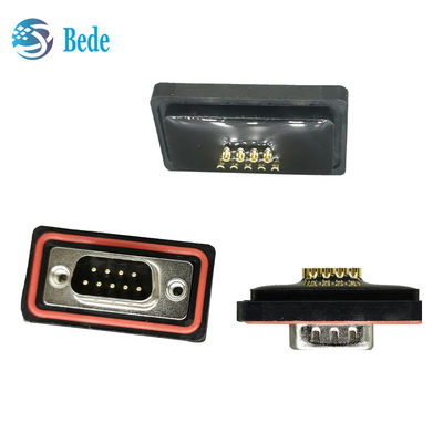 مقاومت در برابر دمای شدید D Sub 9 اتصال دهنده های مردانه برای محیط های خشن