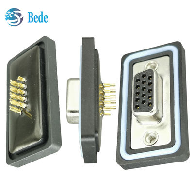 D-SUB 15PIN کانکتور زنانه 500V ولتاژ درجه بندی کنکتور ضد آب الکترونیکی
