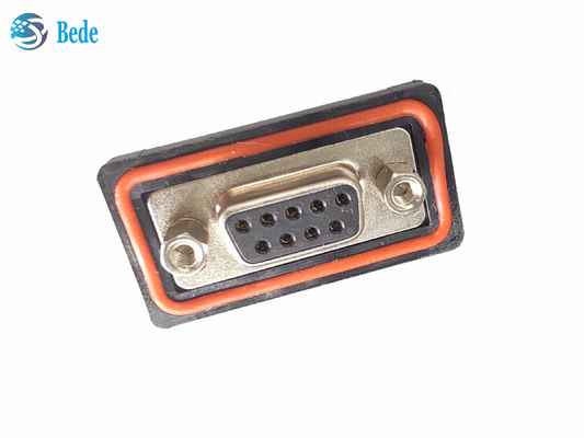 PA66 سیلیکون D Sub9 کانکتور زنانه ولتاژ بالا 500V نوع نصب