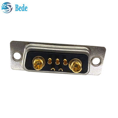 کانکتور D-Sub با جریان بالا، طرح‌بندی DB 7W2، کانکتور مادگی با سبک خاتمه فنجانی لحیم‌کاری و 500 چرخه جفت‌گیری