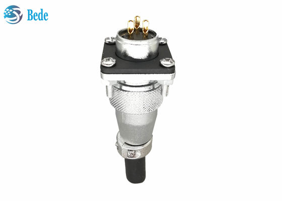 فلنج مربع و پوشش گرد WS20 اتصال دایره ای با 2 3 4 پین 500V 25A